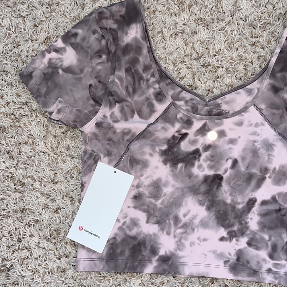 Lululemon Align T-Shirt NWT Size 12 (Large). Diamond Dye Mink Bery Lunar Rock - Picture 8 of 8